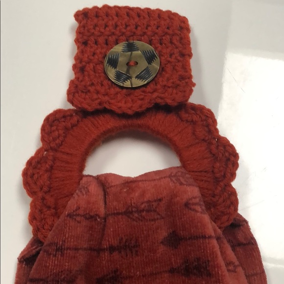 Southwest towel hanger & cotton kitchen towel - Picture 7 of 8